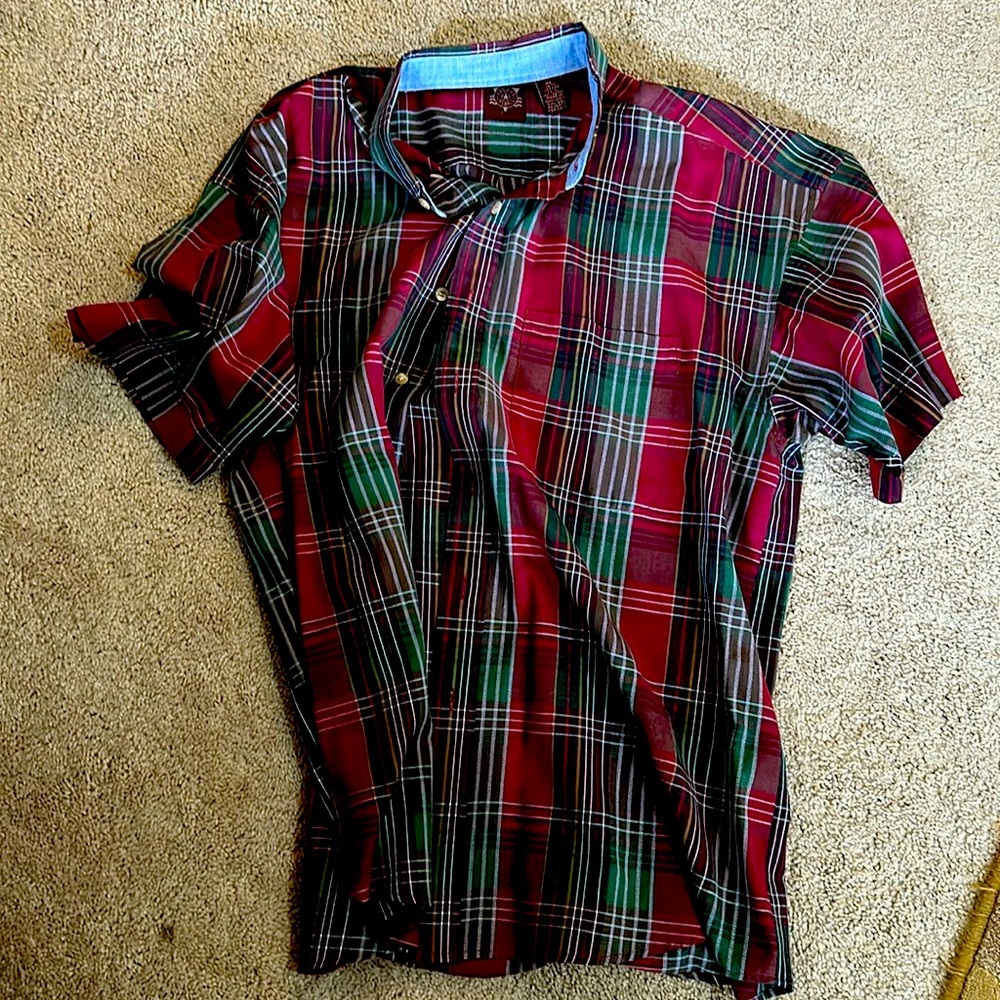 Haggar Casuals Short Sleeve Dress Shirt